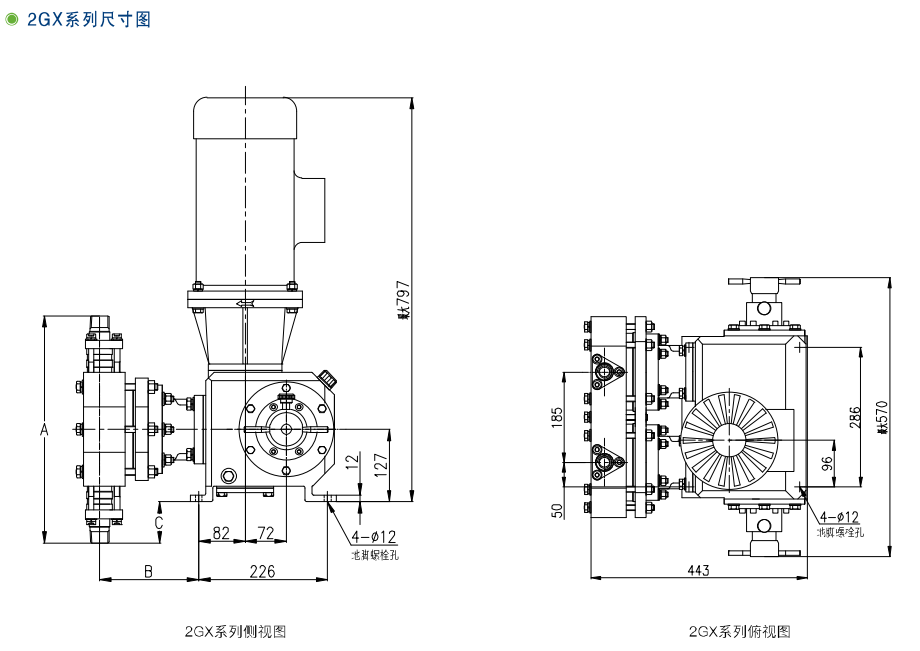 GX、2GX系列机械隔膜计量泵